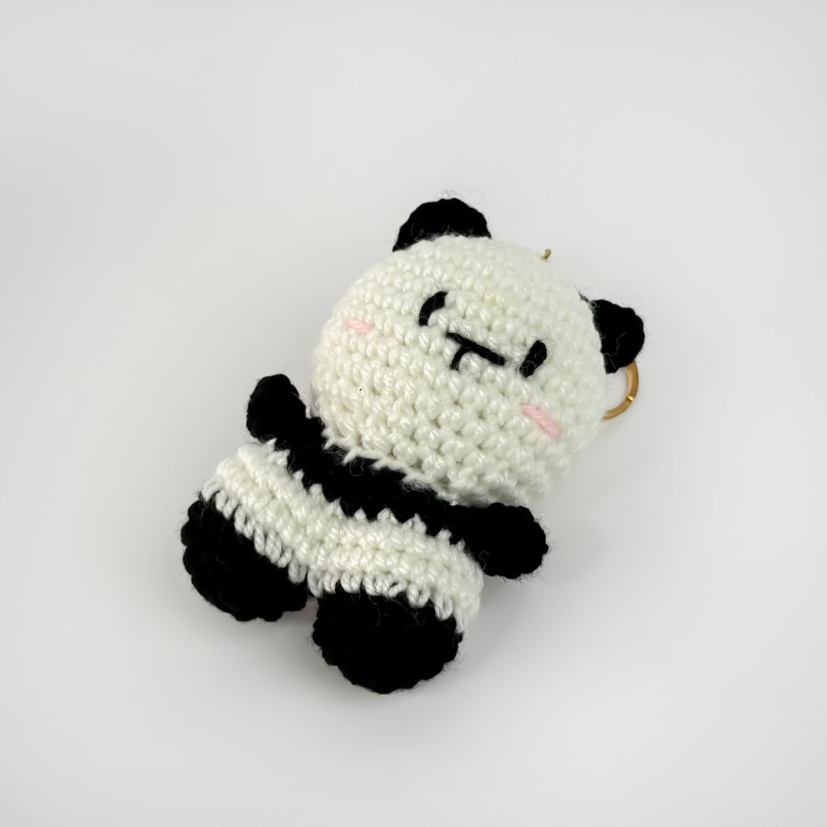 Panda Crochet Keychain