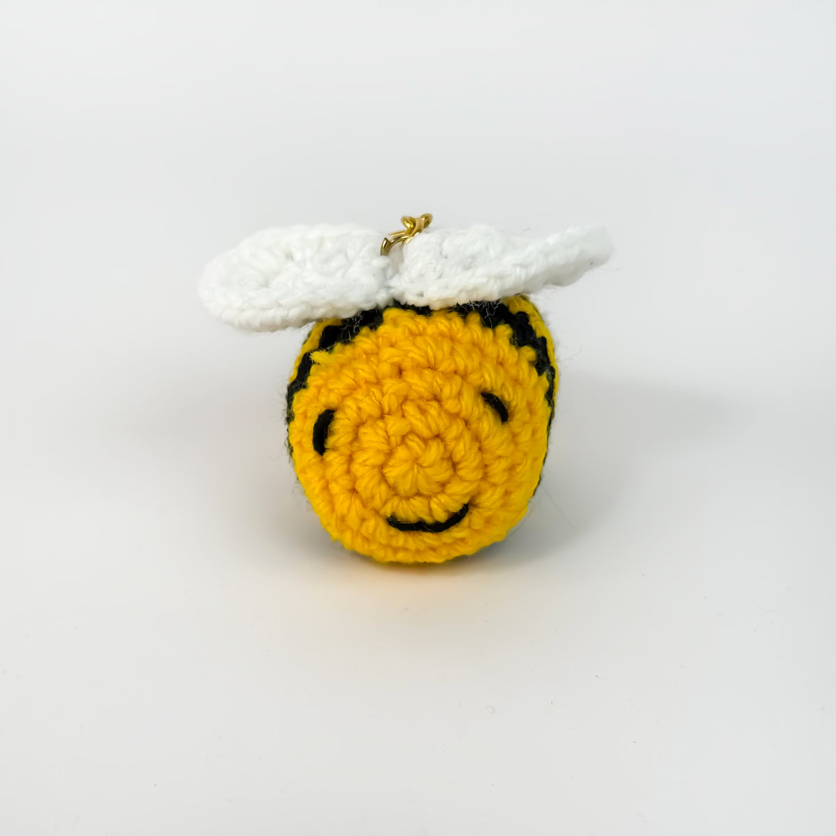 Honey Bee Crochet Keychain