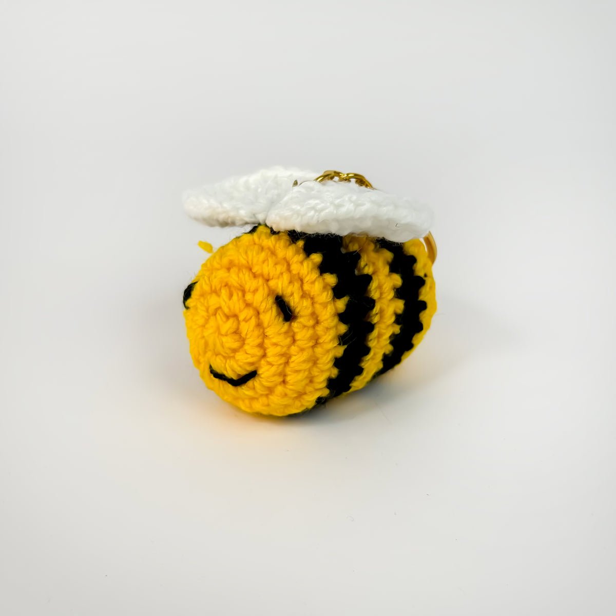 Honey Bee Crochet Keychain