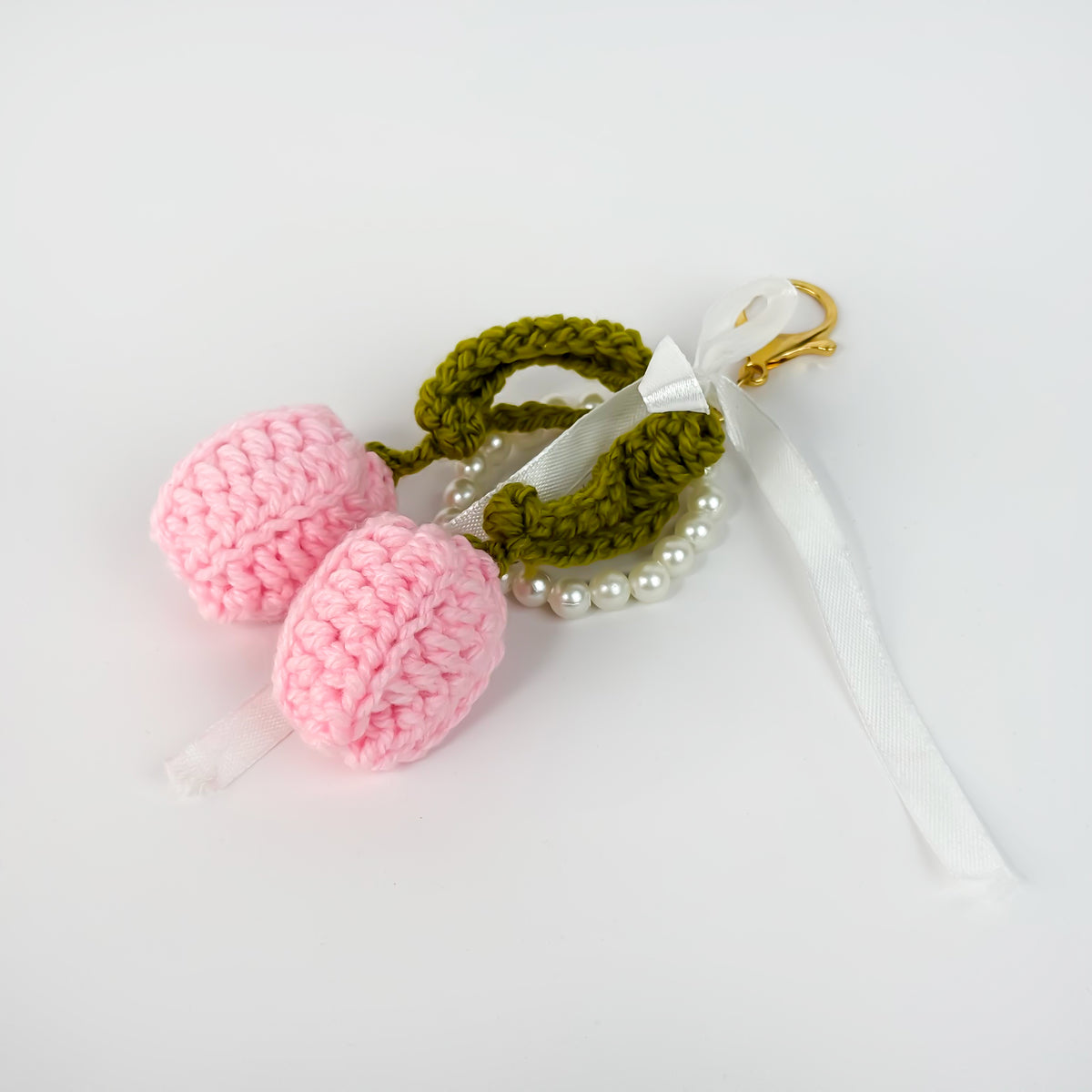 Tulips Crochet Keychain