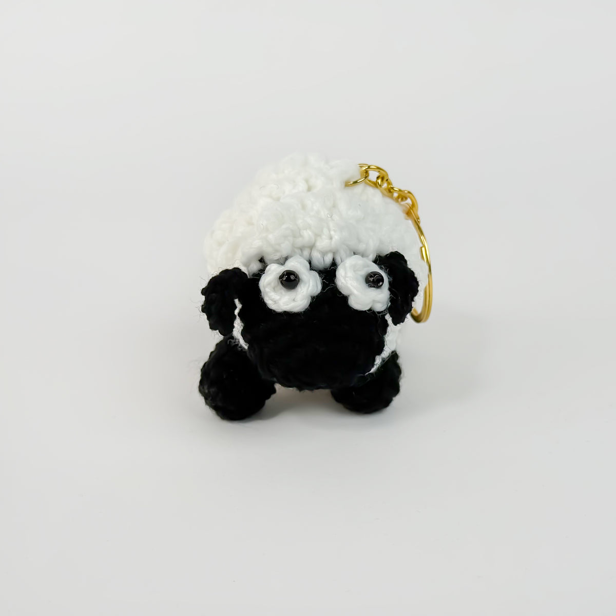 Sheep Crochet Keychain