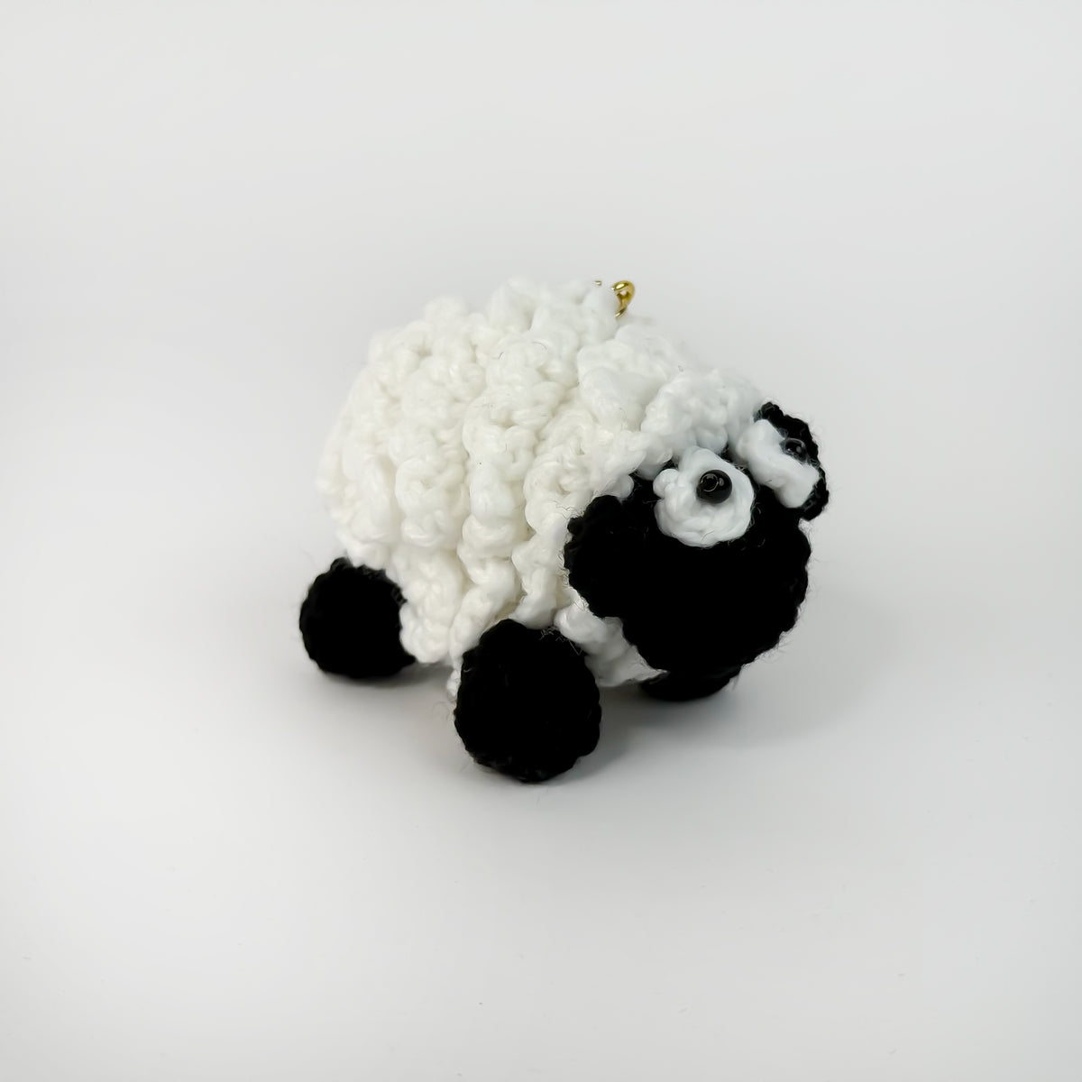 Sheep Crochet Keychain