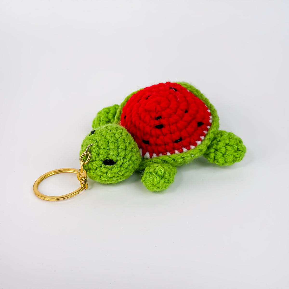 Turtle Crochet Keychain