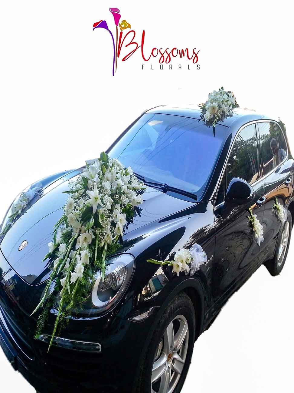 bridal car decor